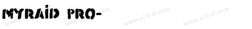 Myraid pro字体转换